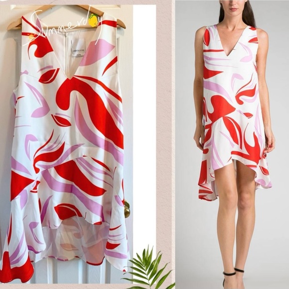 C/MEO Collective Floral sleeveless asymmetrical dress - Picture 10 of 10